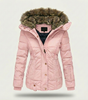 Hooded Coat in Faux Fur for Women