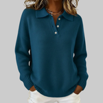 Soft Knit Polo Sweater for Women