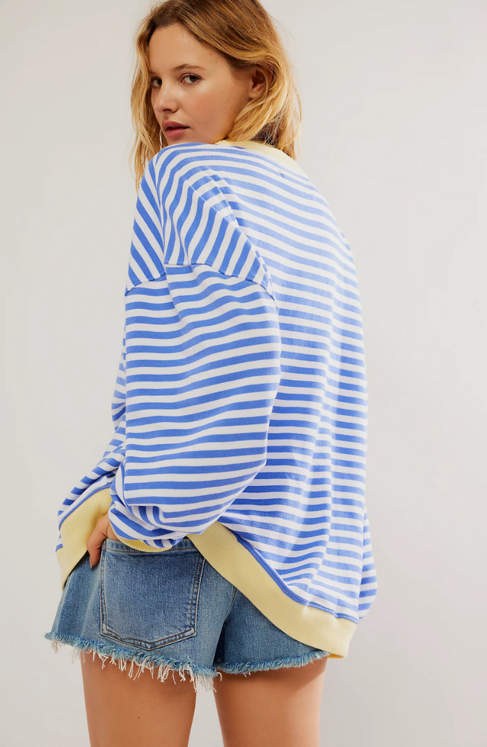 Casual Striped Sweatshirt for Women