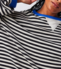 Casual Striped Sweatshirt with Round Neck for Women