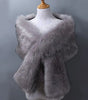 Elegant Shawl in Faux Fur for Women