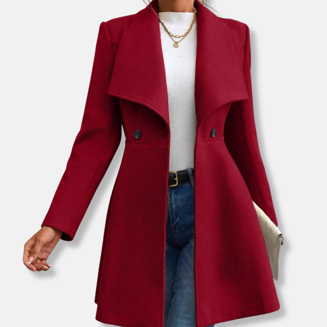Elegant Mid-Length Coat for Women