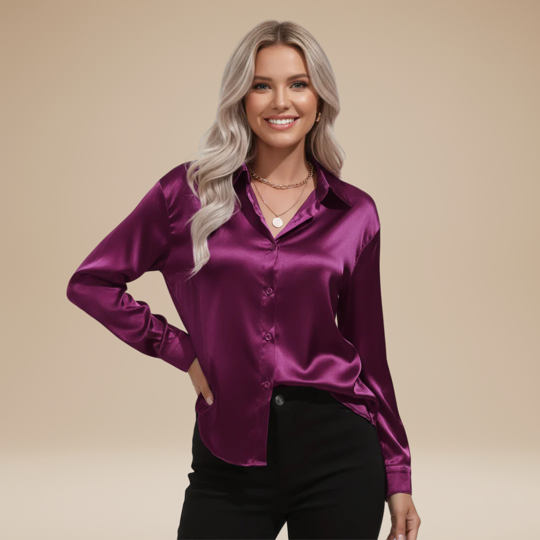 Elegant Satin Fabric Blouse for Women