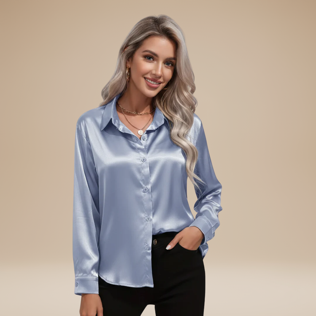 Elegant Satin Fabric Blouse for Women