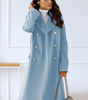 Mid-length buttoned coat for Women
