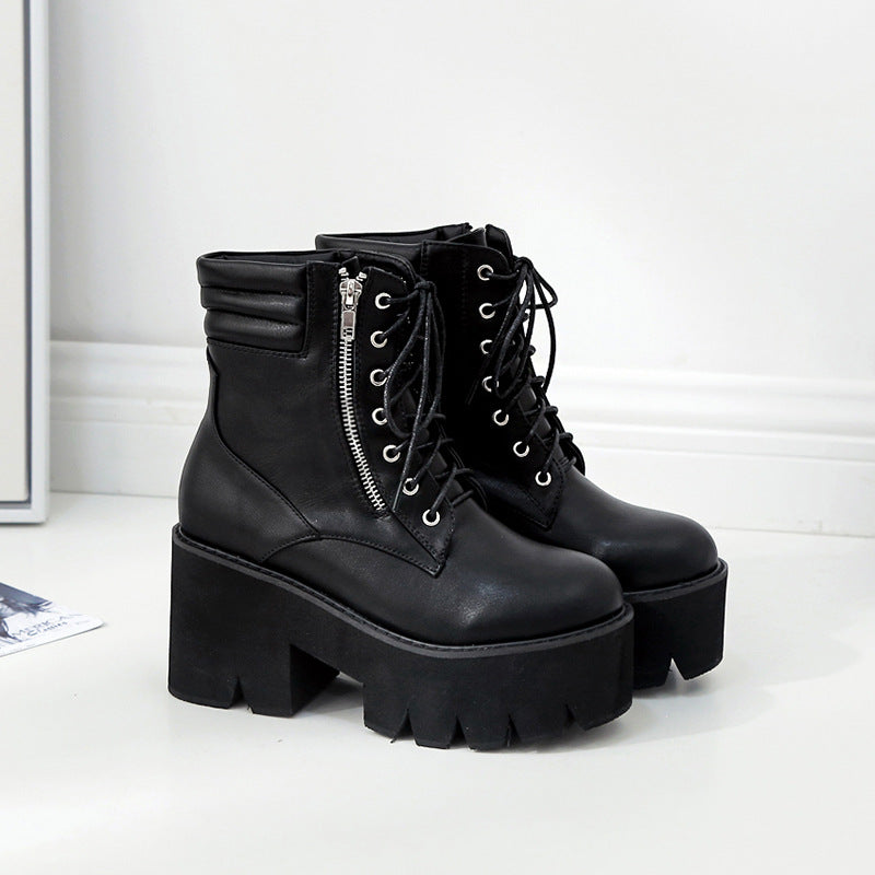 Short Block Heel Boots for Women