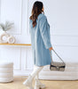 Mid-length buttoned coat for Women