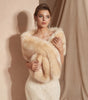 Elegant Shawl in Faux Fur for Women