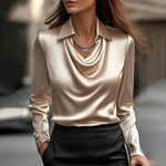 Satin blouse for women