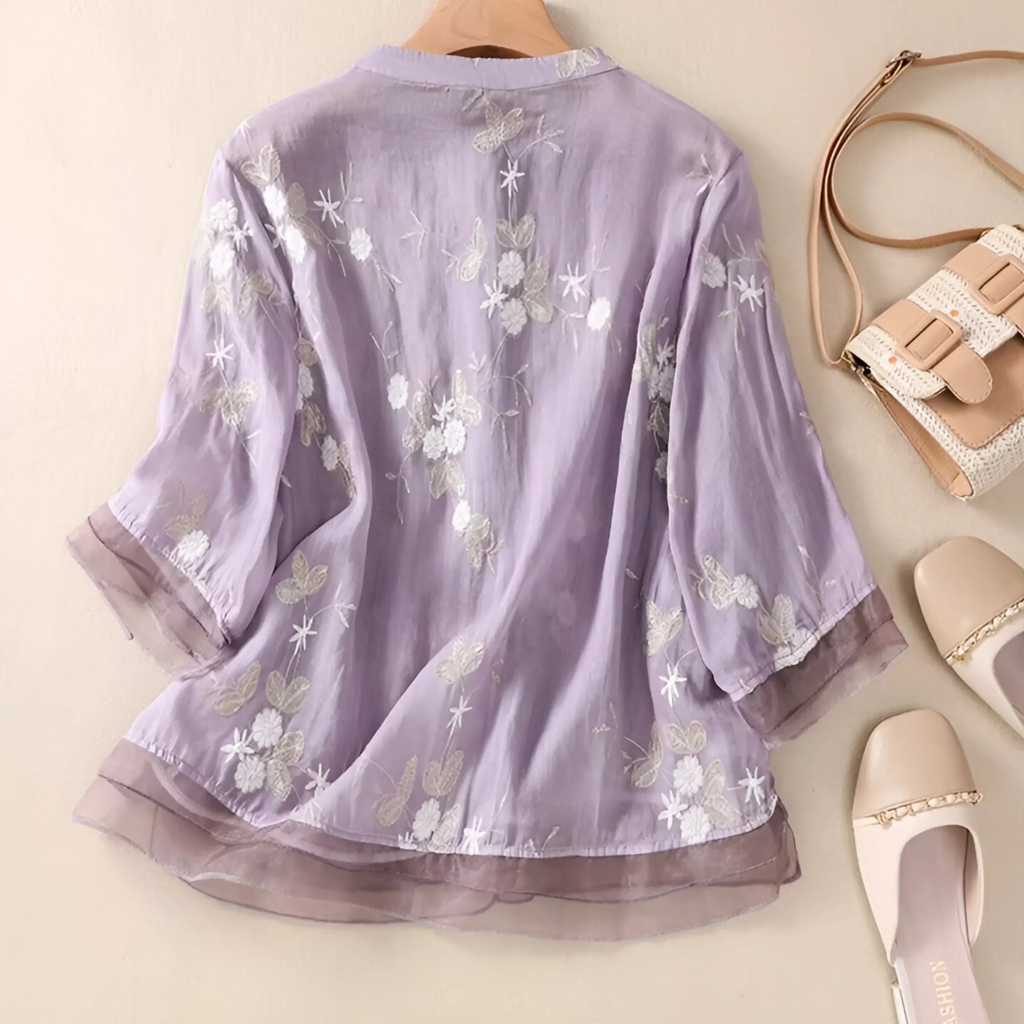 Elegant floral blouse for women