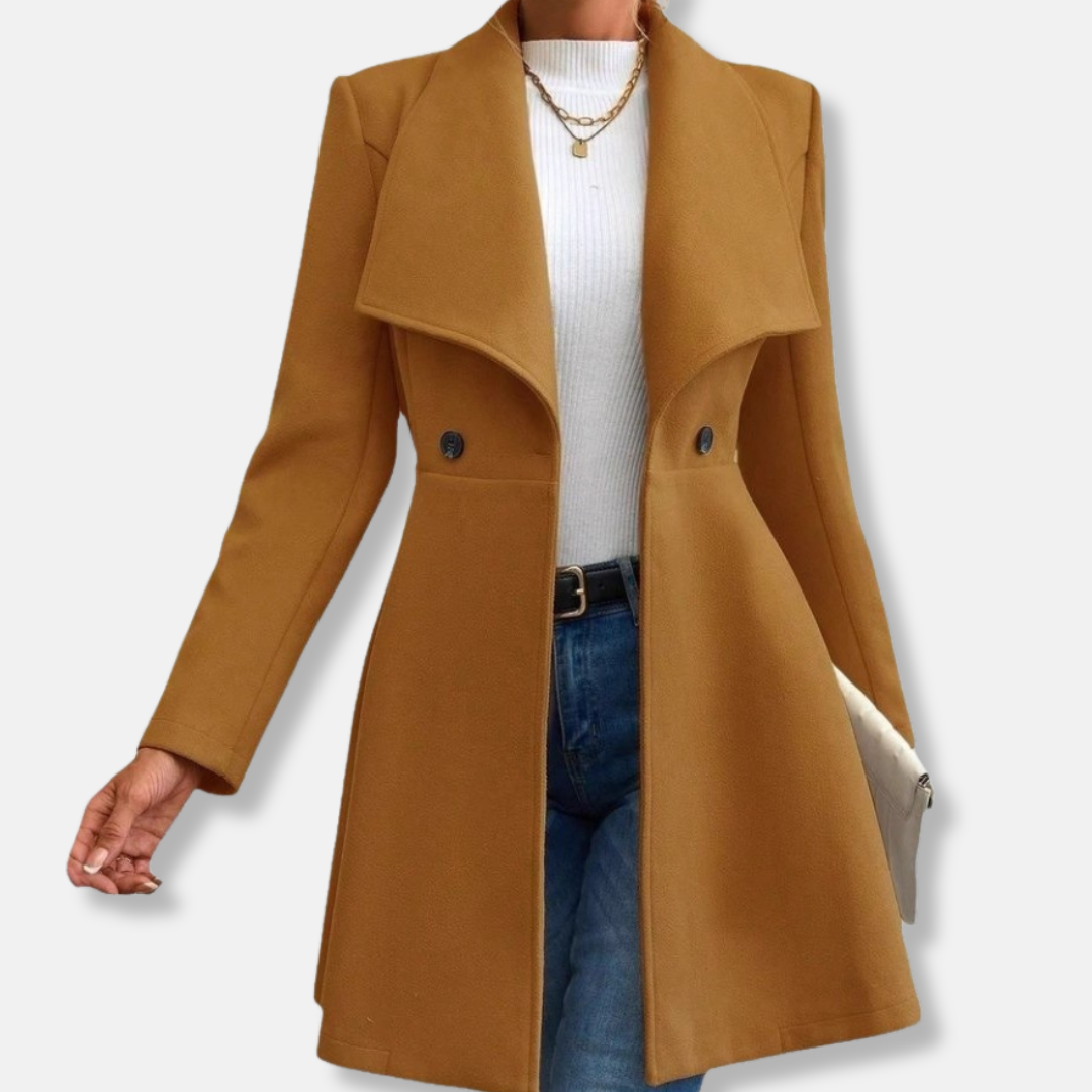 Elegant Mid-Length Coat for Women