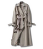 Long Cotton Trench Coat for Women