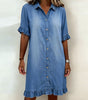 Denim Dress with Buttons for Women | Perfect for Everyday Wear
