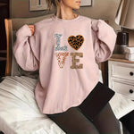 Leopard print sweatshirt for women