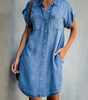 Mid-Length Cotton Dress for Women