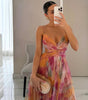 Long strappy dress for women