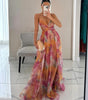 Long strappy dress for women