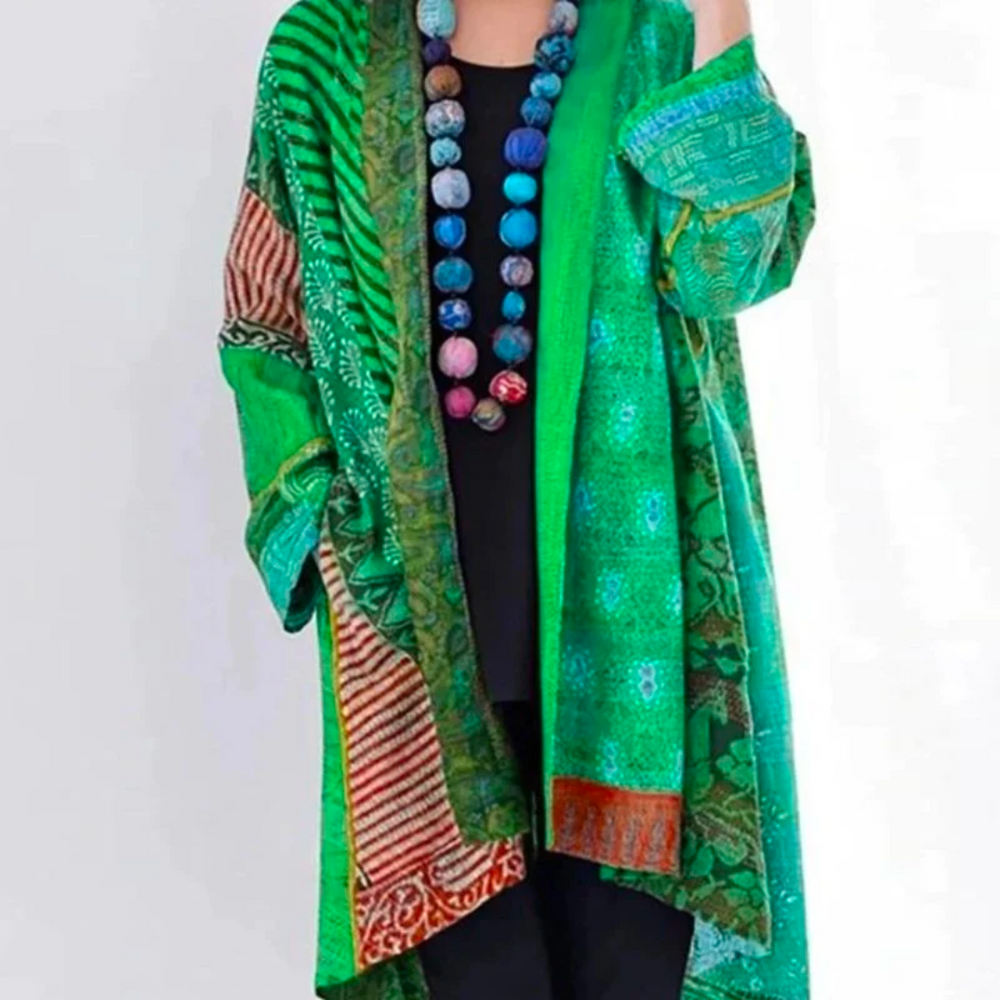 Long Printed Cardigan for Women