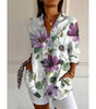 Long Floral Print Shirt for Women