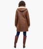 Long Hooded Coat with Synthetic Lining for Women
