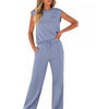 Sleeveless Casual Pants Set for Women