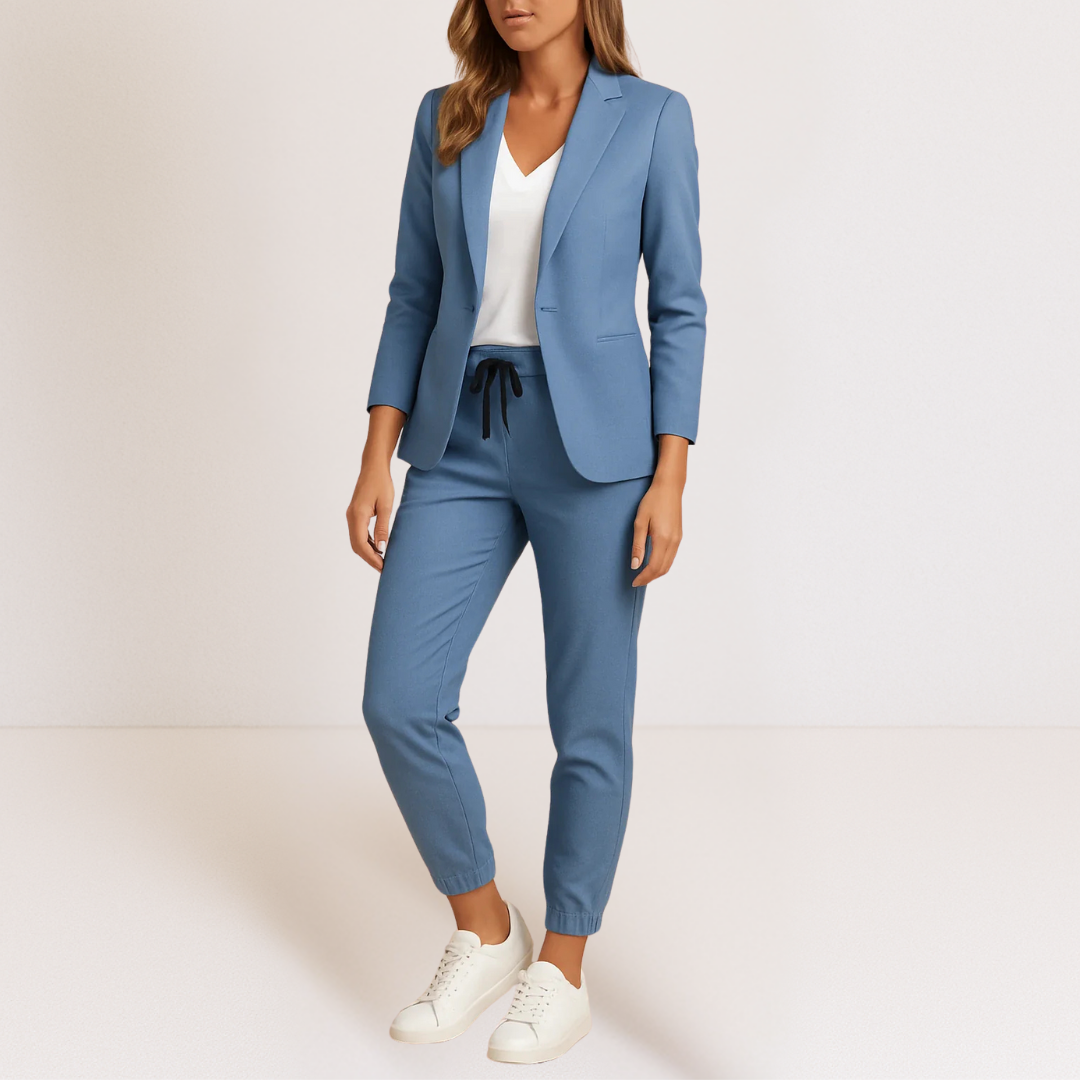 Two-piece set for women in soft cotton blend