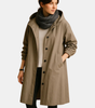 Long cotton coat for women