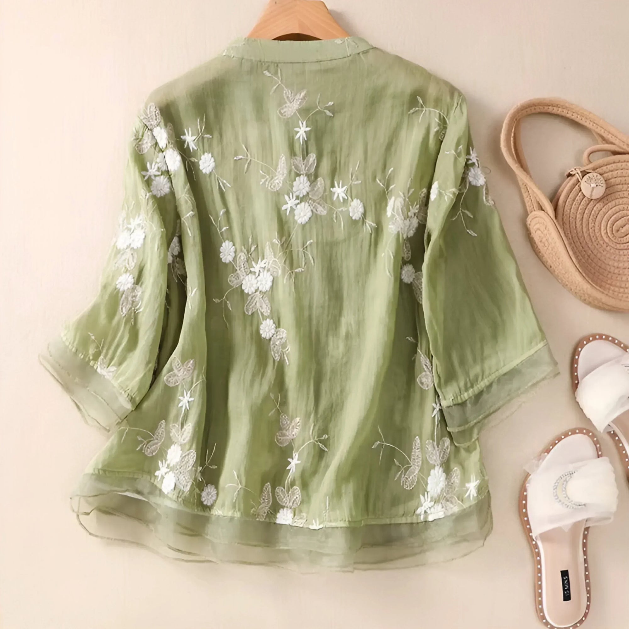 Elegant floral blouse for women