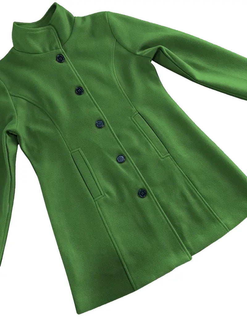 Elegant One-Button Coat for Women