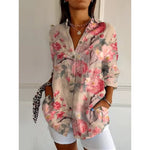Long Floral Print Shirt for Women