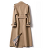 Long Cotton Trench Coat for Women