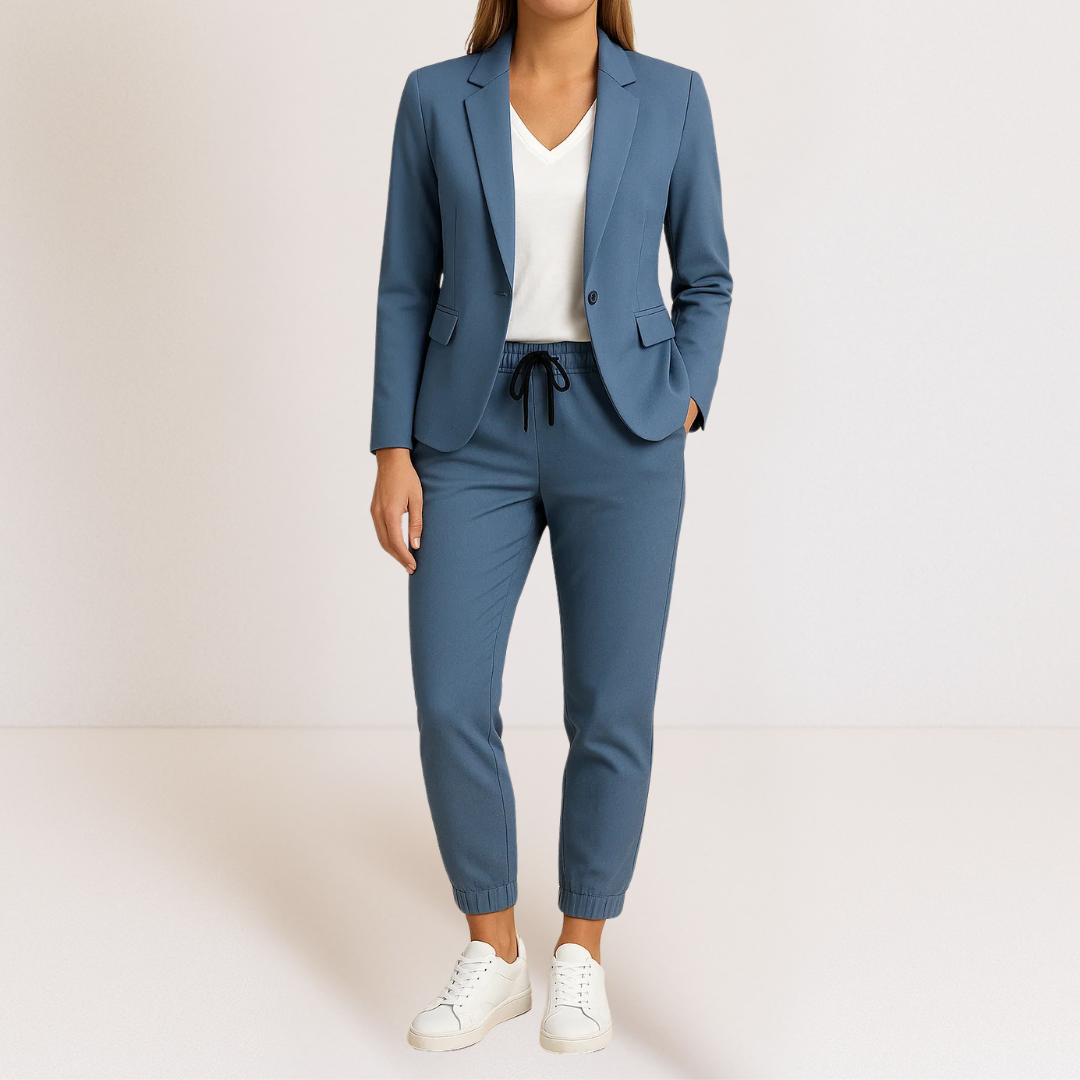 Two-piece set for women in soft cotton blend