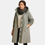 Long cotton coat for women