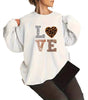 Leopard print sweatshirt for women