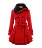 Faux Fur Collar Coat for Women