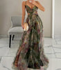 Long strappy dress for women