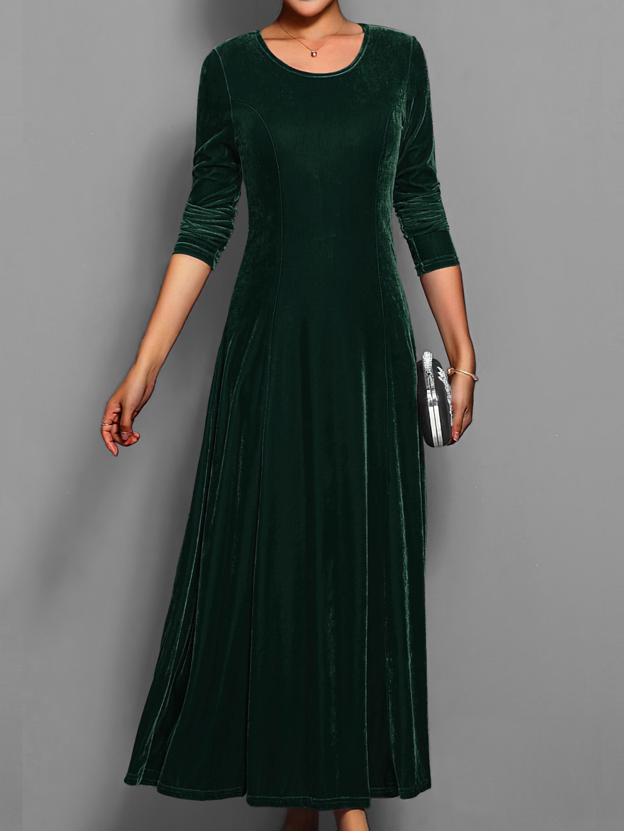 Long Velvet Dress for Women