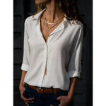 Long-Sleeve Button-Up Shirt for Women