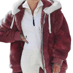Oversized Fleece Hoodie Jacket for Women