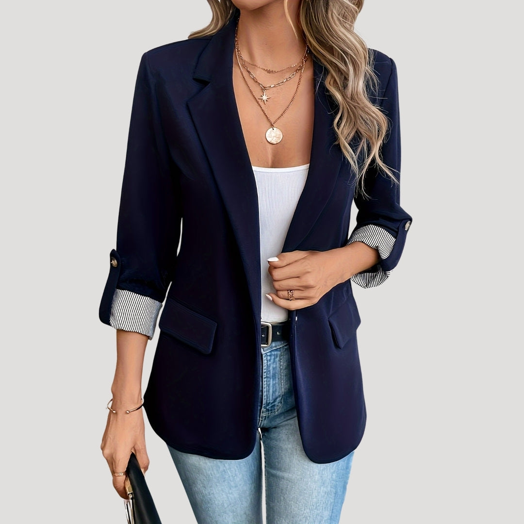 Classic Tailored Marine Blazer for Women