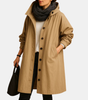 Long cotton coat for women