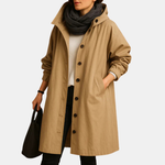 Long cotton coat for women