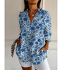Long Floral Print Shirt for Women