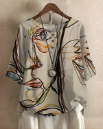 Women's Top with Geometric Print Tunic | Perfect for Everyday Wear