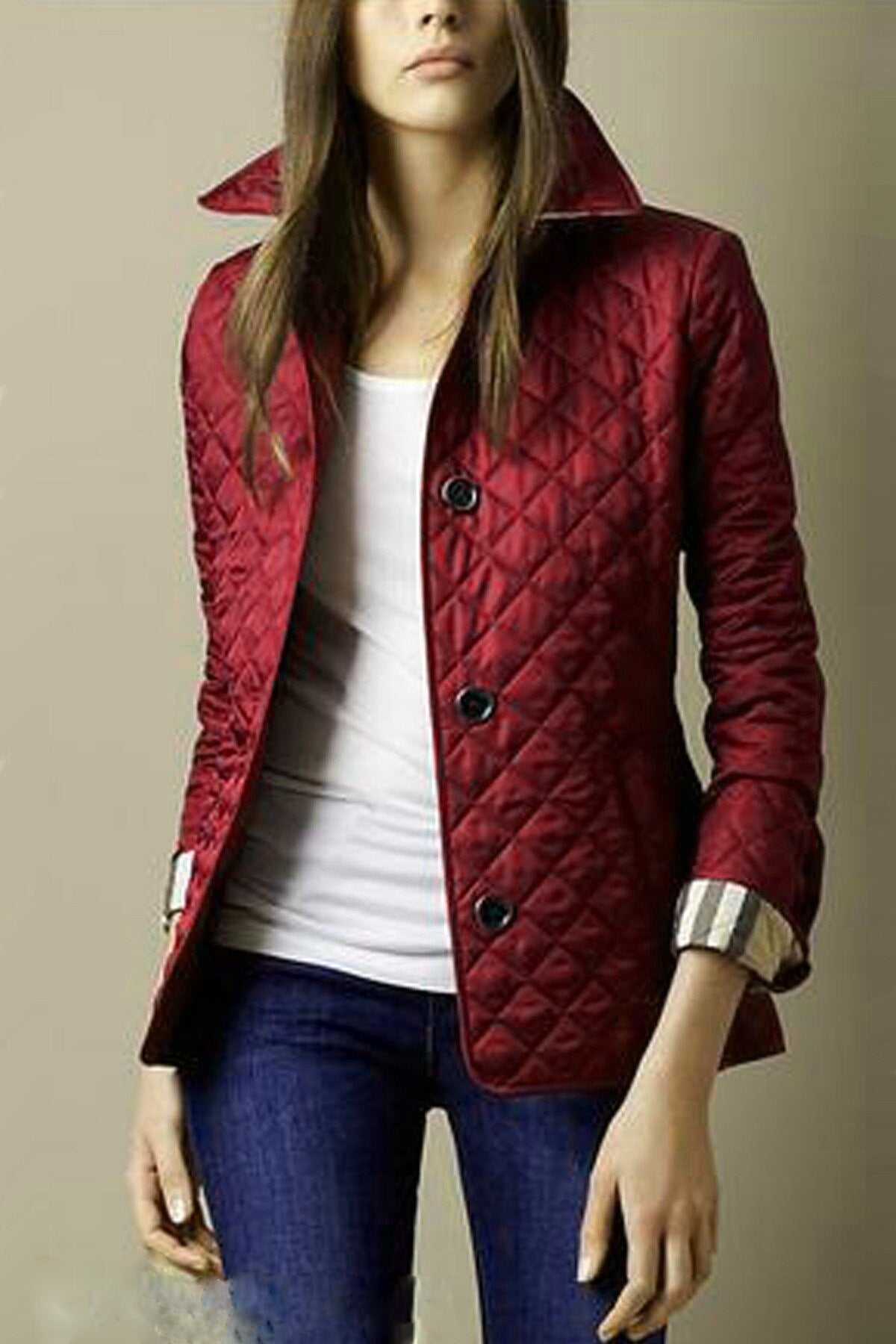 Women's Fitted Short Quilted Jacket