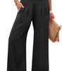 Flowing High Waist Palazzo Pants with Pockets for Women