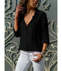 Long-Sleeve Button-Up Shirt for Women