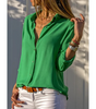 Long-Sleeve Button-Up Shirt for Women
