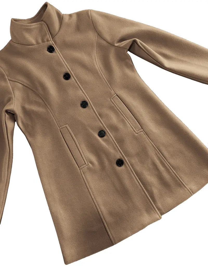 Elegant One-Button Coat for Women