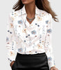 Long Sleeve Satin Blouse for Women
